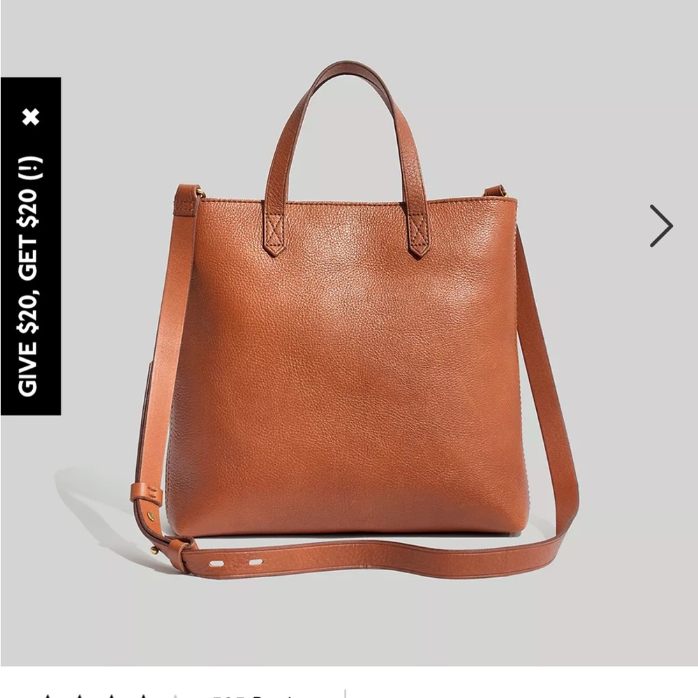 Madewell Zip Top Transport Crossbody in English Saddle